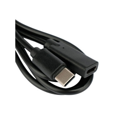 Кабель удлинительный USB 2.0 Type-C(M)/Type-C(F), 1м, медь, черный пакет Cablexpert, CCP-USB2-CMCF-1M